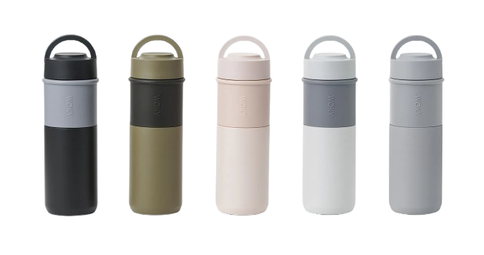 WOKY 沃廚 紅點金點限定陶瓷環保提手杯 500ml